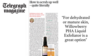 willowberry pha liquid exfoliator loved by telegraph magazine